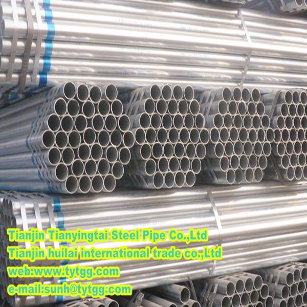High quality!!Tianyingtai ERW galvanized /hot diped steel round pipe!!