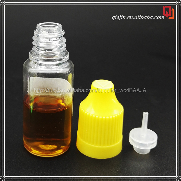 Пользовательские ejuice капельницы бутылки жидкость пластиковые 10 mil бутылка с безопасности детей шапки для эфирного масла