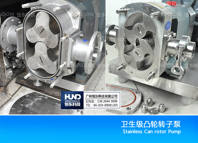 rotary lobe pump for liquid fillings