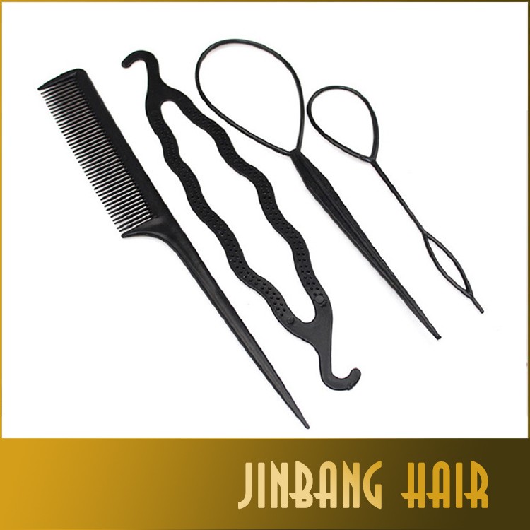 2016ホット販売リアルaccesorios peluqueria 4ピースセットヘアアクセサリーバラエティファッション亜麻仁多機能スタイリングツールメイク 問屋・仕入れ・卸・卸売り