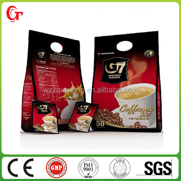 Custom printed bottom gusseted mate tea bags