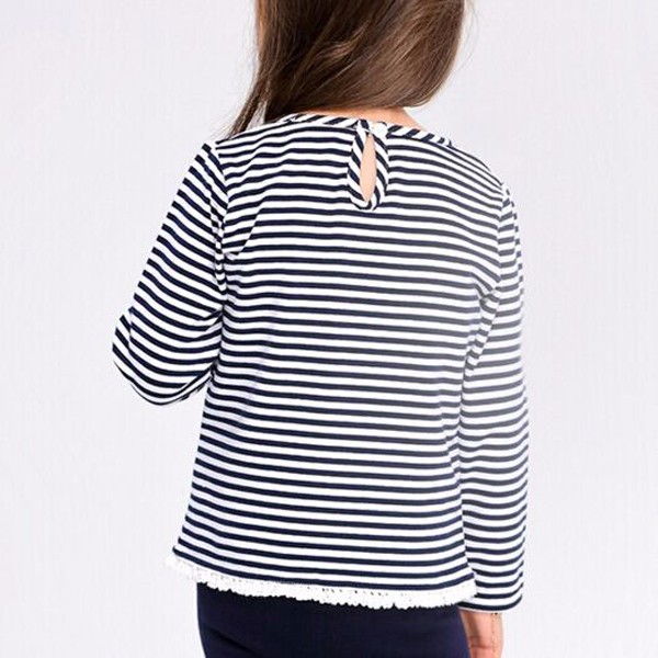 F10149B最新デザイン綿tシャツハート柄女の子ロングスリーブtシャツ仕入れ・メーカー・工場