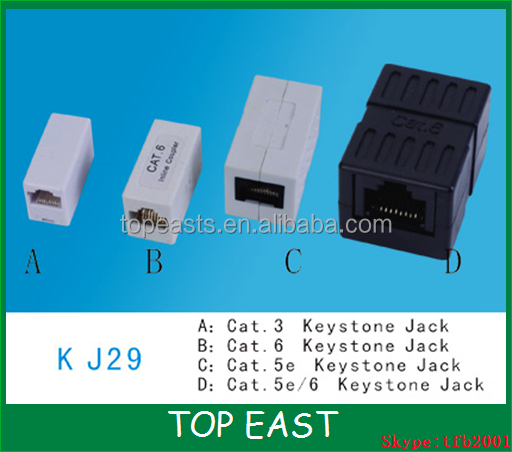 Rj11rj12rj45rj9cat3cat5e/cat6キーストーンジャック1u30u50uゴールドメッキ仕入れ・メーカー・工場