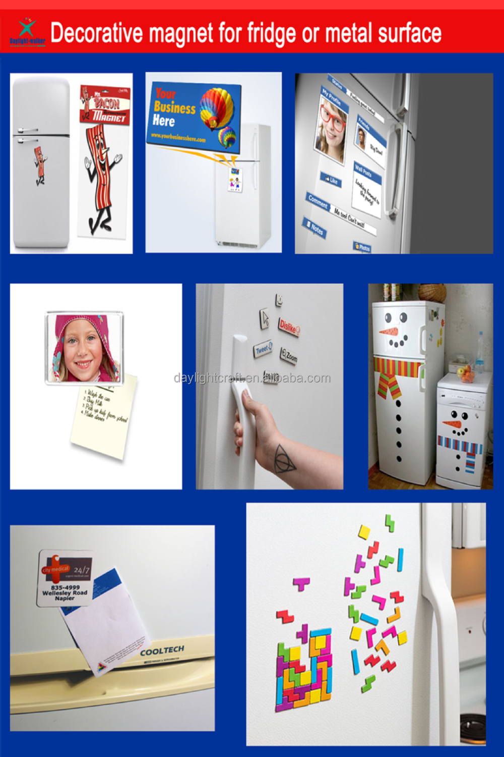 販促diyカード業務冷蔵庫装飾的な紙の冷蔵庫用マグネット問屋・仕入れ・卸・卸売り
