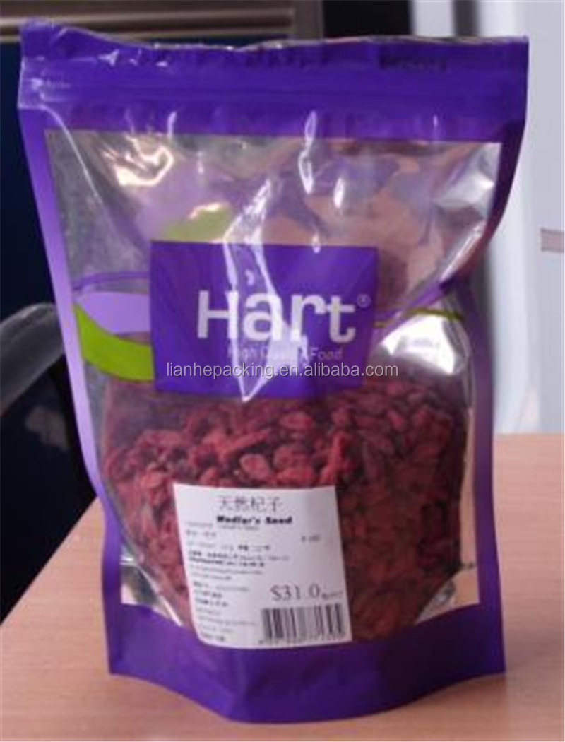 Resealable Stand Up Pouches with zipper for Cookies from factory