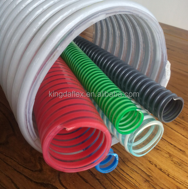 Flexible Large Diameter 250mm Heavy Duty Pvc Steel Wire Suction Hose