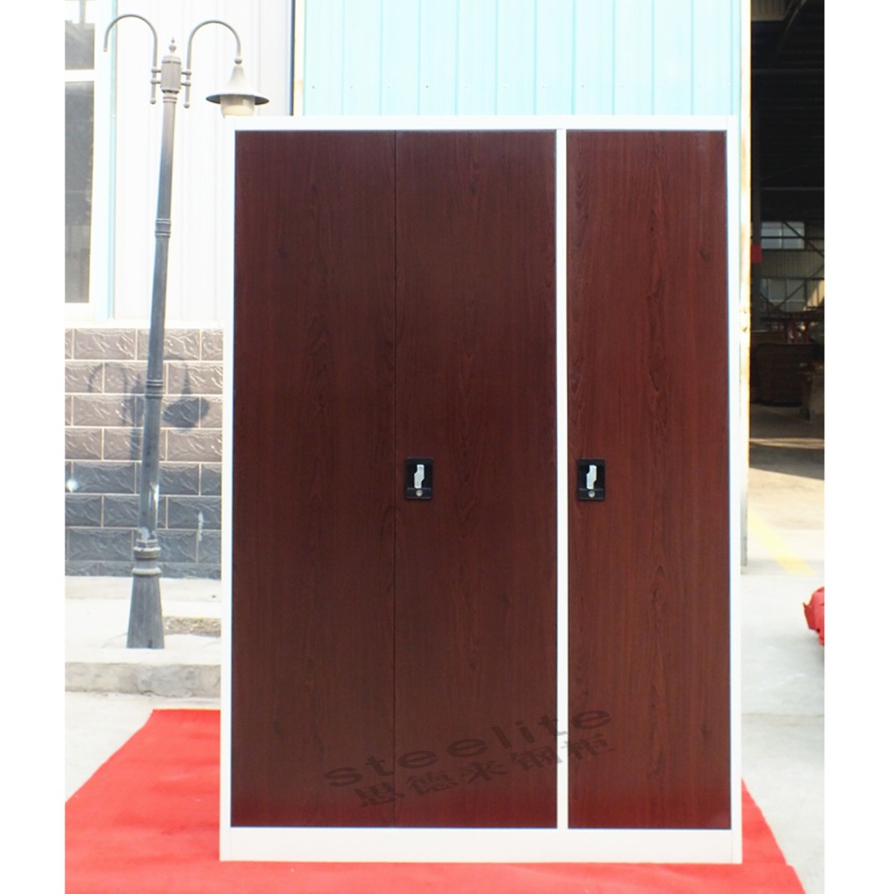 寝室の家具鉄食器戸棚寝室ワードローブ二色/インド寝室ワードローブデザイン仕入れ・メーカー・工場