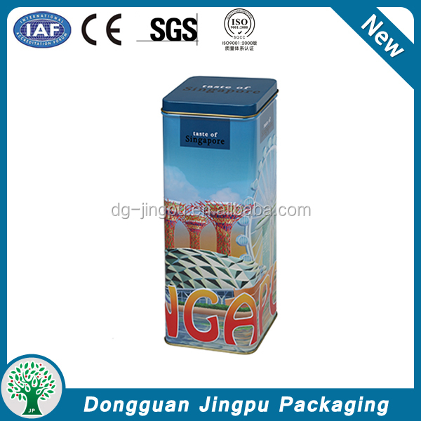 Luxury metal rectangular red wine box