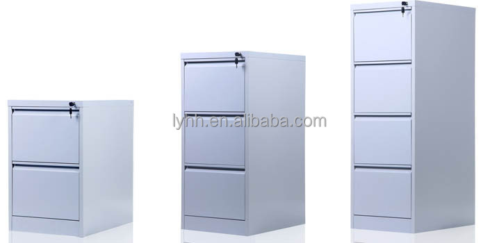 Light Grey Powder Two Drawer Filing Cabinet Hold Hanging File