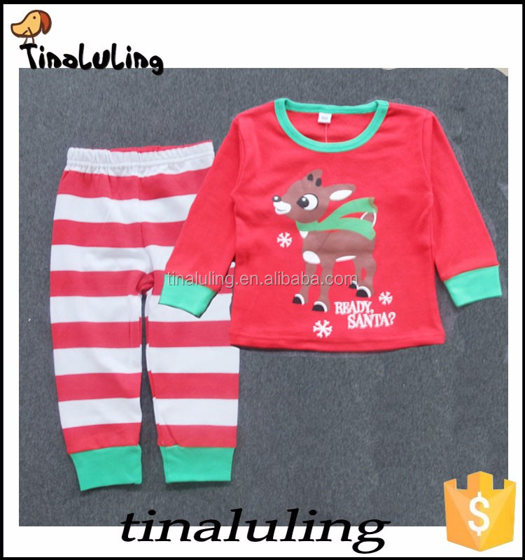 キッズ雪だるまパジャマセット男の子鹿pijamas女の子クリスマスパジャマベビー子供服ベビーパジャマ仕入れ・メーカー・工場