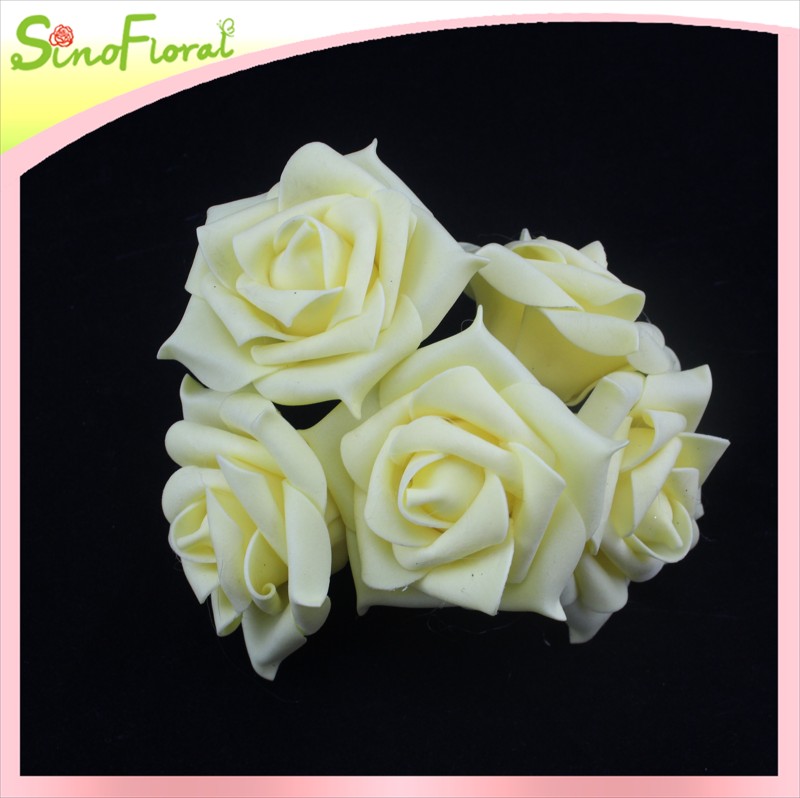 Champagne foam roses cheap wholesale,China Sinofloral price supplier