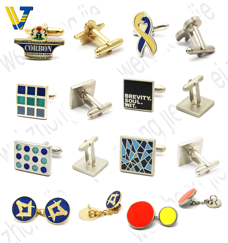 Promotional funny cufflinks tie clips