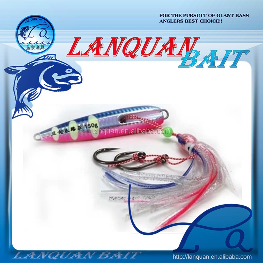lanquan artificial skirt lure tied fish