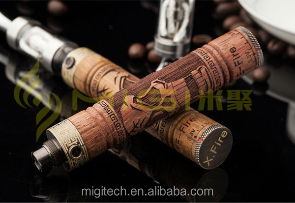 2014 Newest products from vision efire 2 starter kit with wood ecigator spinner battery vision efire