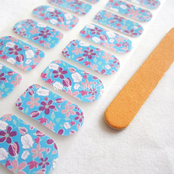 青ブロッサムネイルラップjamberryパッチ14防水ネイルポリッシュネイルアートステッカー22日中のヒント 問屋・仕入れ・卸・卸売り