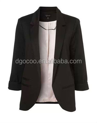 女性のカジュアルなロング袖のスーツのジャケットブレザー、 女性問屋・仕入れ・卸・卸売り