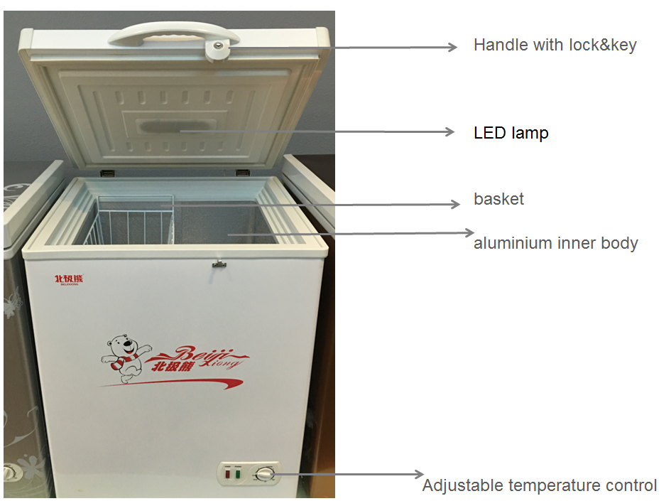 Bd358l Single Door Deep Freezer Compressor Freezer 358l Ghana Energy