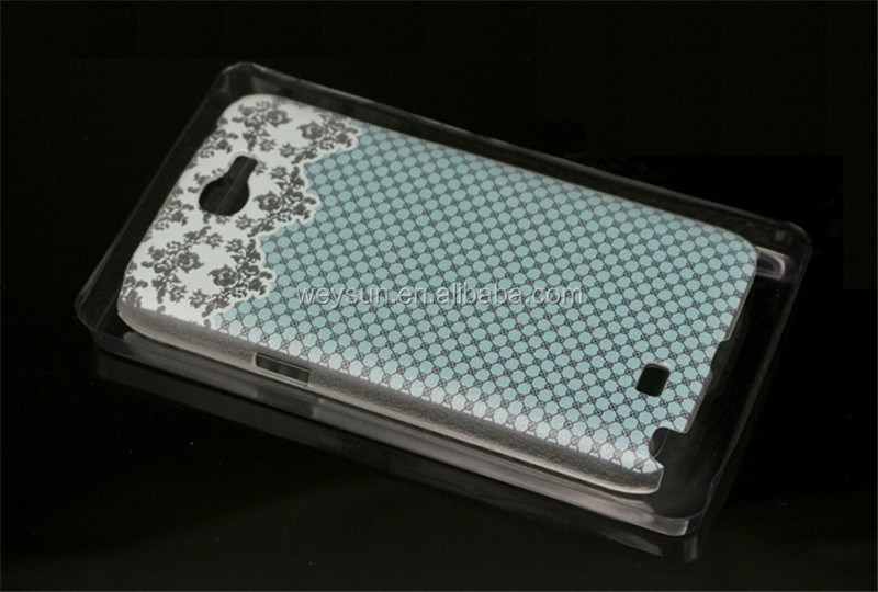 155*90*15ミリメートル電話ケース小売包装でブリスターハング穴空白クラフト紙パッケージでpvc 窓ポーチケースボックスパッケージ仕入れ・メーカー・工場