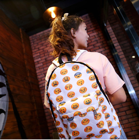 卸売ファッションバックパックemoji2015emoji新デザインカスタムバックパック仕入れ・メーカー・工場