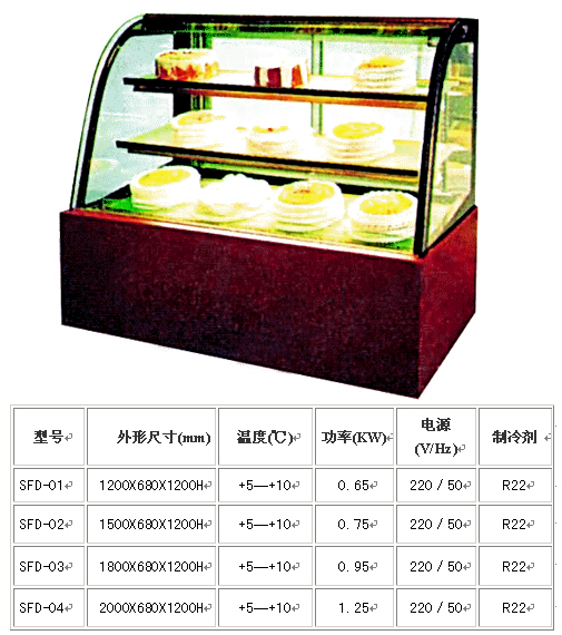 china single temperature refrigerated cake showcase supplier.jpg