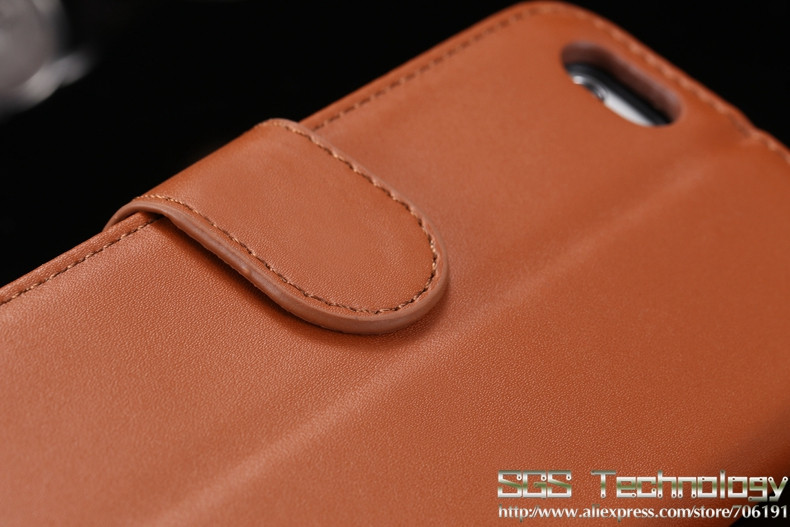 Top Quality Leather Case For Apple Iphone 6 4.7'' Wallet Stand Photo Card Holder Mobile Phone