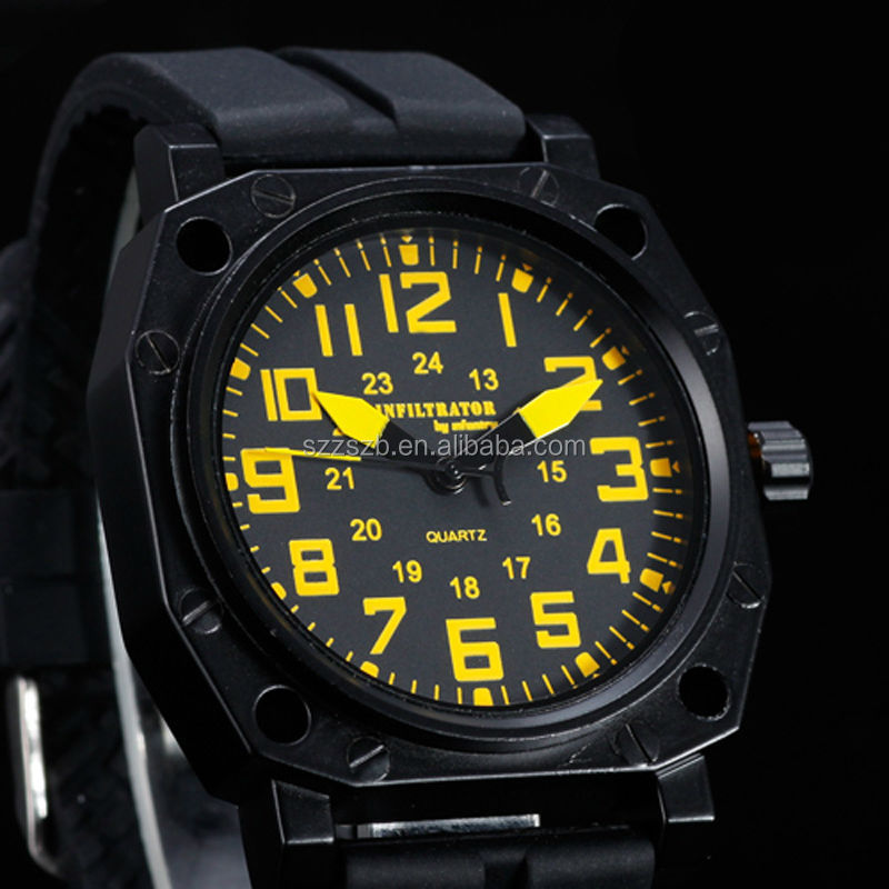 ファッションスポーツウォッチステンレス鋼2014年ケースシリコーンのスポーツの腕時計ユニークなスポーツウォッチ問屋・仕入れ・卸・卸売り