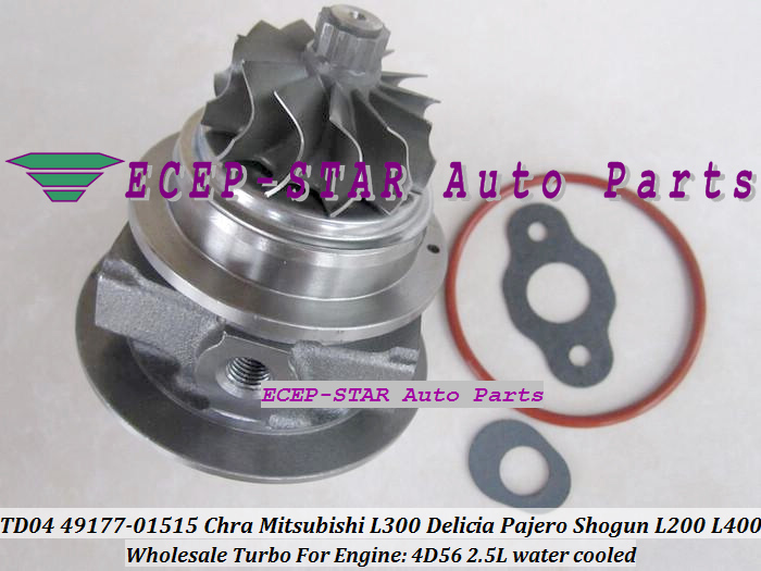 TD04 49177-01515 CHRA Cartridge Turbocharger Mitsubishi L300 4WD Delicia Pajero Shogun L200 L400 2.5L 4D56 water cooled (5)