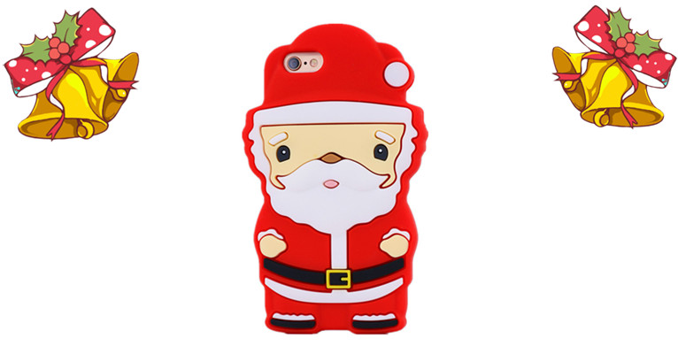 カスタムのメリークリスマスの贈り物シリコン携帯電話用ケース仕入れ・メーカー・工場