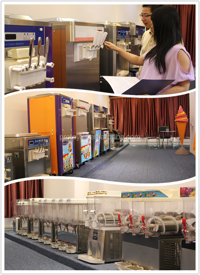 With 3 compressors,CE approved soft serve ice cream machine(ICM-T838)