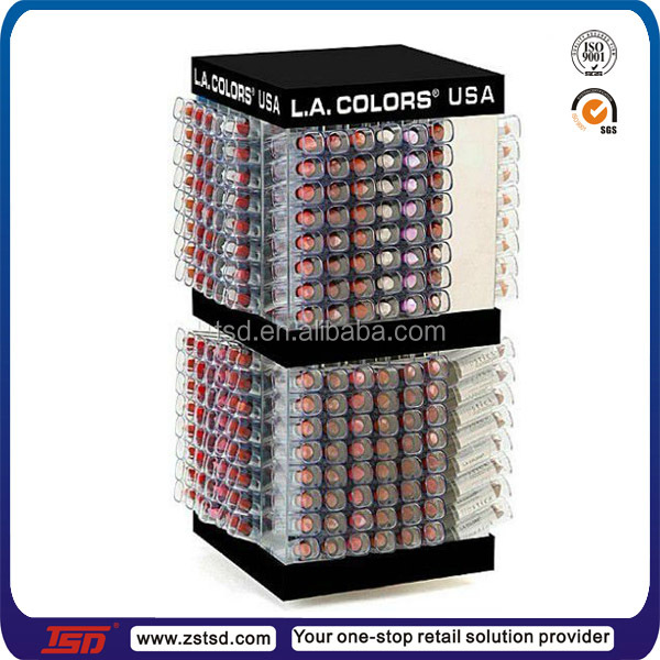Tsda552 Hot Sale Retail Rotating Acrylic Nail Polish Rack Display