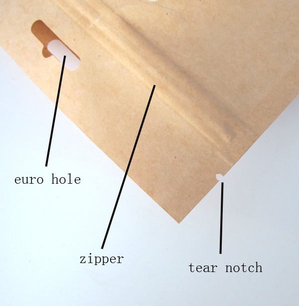 new design kraft paper poly lined bag for food,China HXWkraft paper