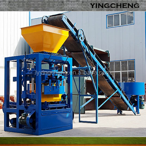 中国最高品質qt4-24bの半自動油圧コンクリートブロックマシンのレンガ造りのマシン/生産ライン仕入れ・メーカー・工場