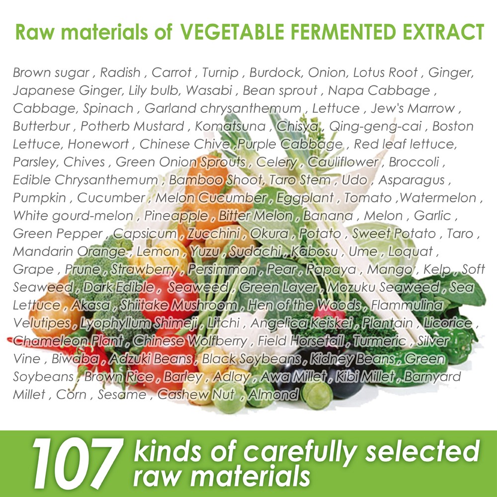 concentrated natural plant extract enzymes with over 100 raw