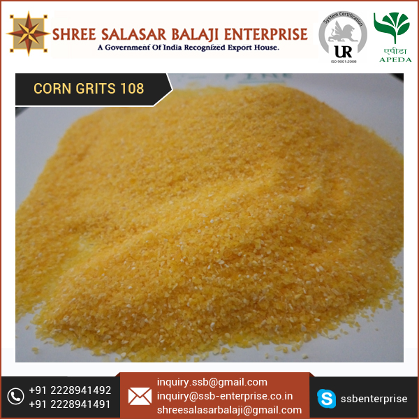 Certified Exporters Of Corn Grits 108mm Buy Yellow Grind Corn,Brewer Yellow Corn Grits,Corn