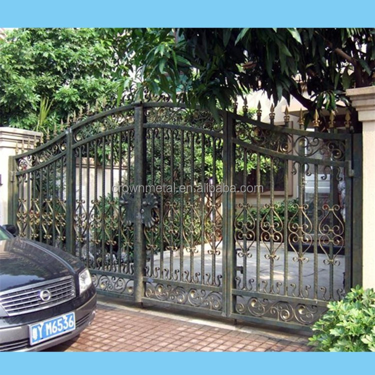 R0143 House Front Decoration Wrought Iron Main Gate Design - Buy Steel