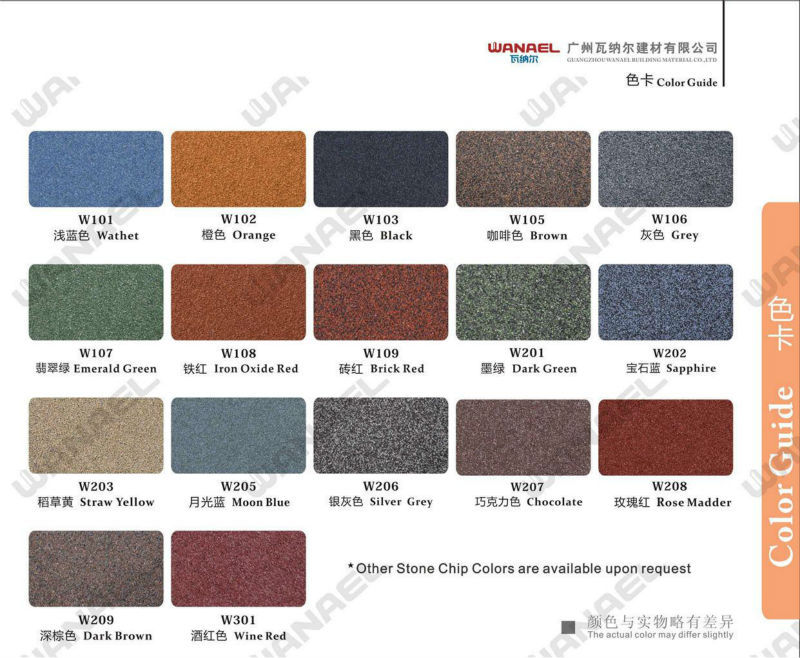 Wanael Stone Coated Metal Roof Tile/eave Flashing Tile/tile Accessories