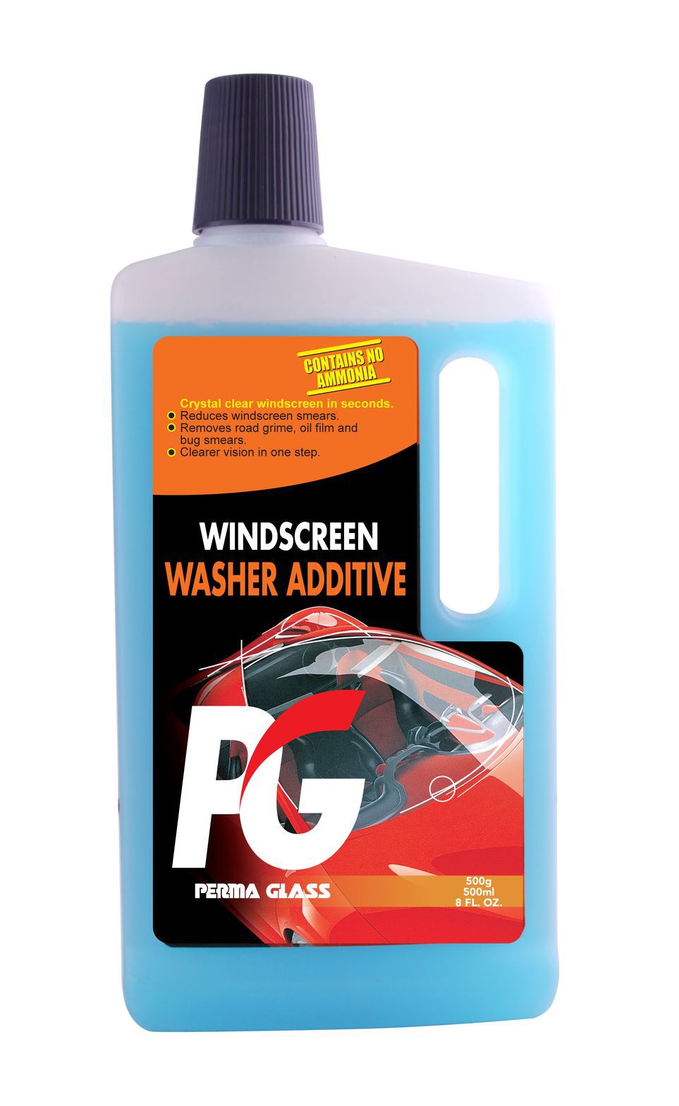 pg perma glass windscreen washer additive (240ml & 500ml)