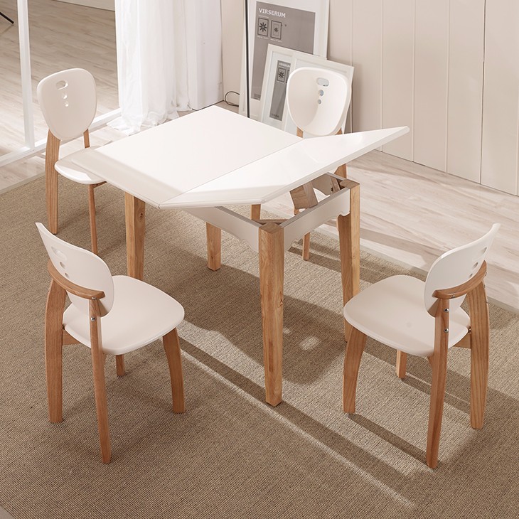 Meubelen kleine keuken tafel uitschuifbare eettafel houten tafels ...