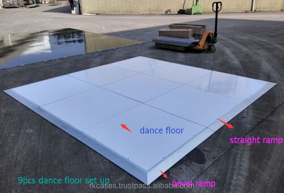 安い卸売rkポータブルインタラクティブなダンスフロアパネル木製パーティーのために使用、 結婚式の問屋・仕入れ・卸・卸売り