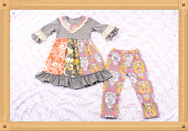 ファッション女の子の四つ葉2015新生児服パジャマ赤ちゃんの服の衣装トルコ子供服スーツパジャマセット仕入れ・メーカー・工場
