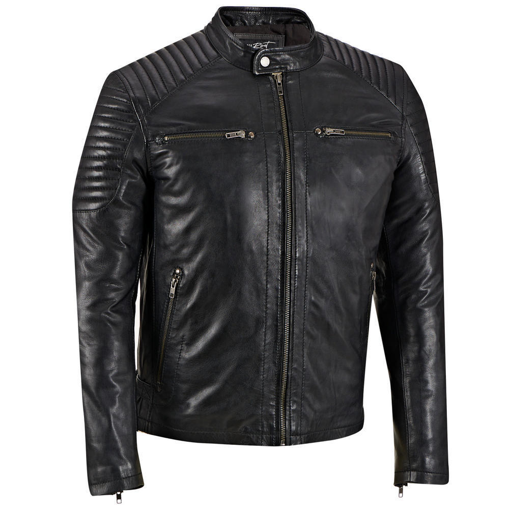 新しいカスタマイズ2014年最新デザインの高品質の革のジャケットの男性茶色で仕入れ・メーカー・工場