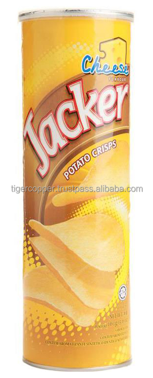 JACKER CRISPS BARBECUE FLAVOR CANISTER 160G/JACKER POTATO CHIPS/JACKER ...