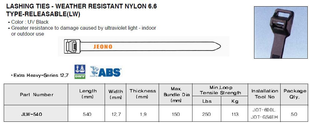 nylon cable tie_ul dnv abs