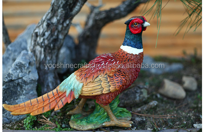 resin pheasant figurines
