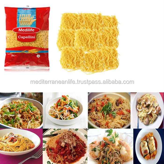 Best Durum Wheat semolina Capellini Pasta,Pasta Capellini,500g Bag,Capellini Macaroni