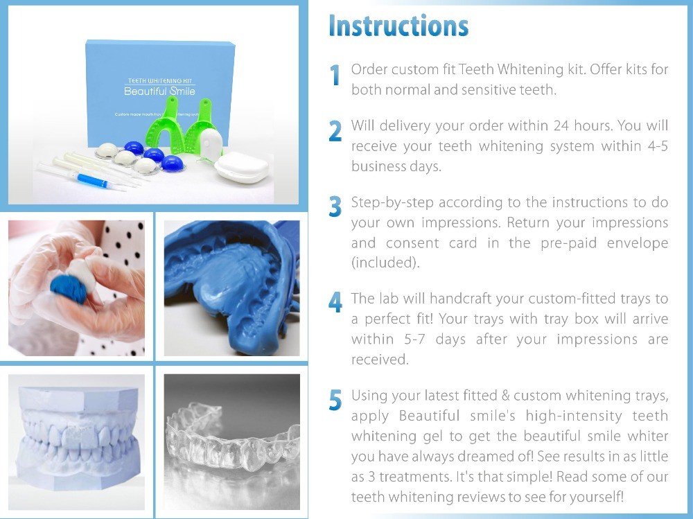 Custom Teething Bleaching Whitening Trays,Dental Comfort Fit Teeth