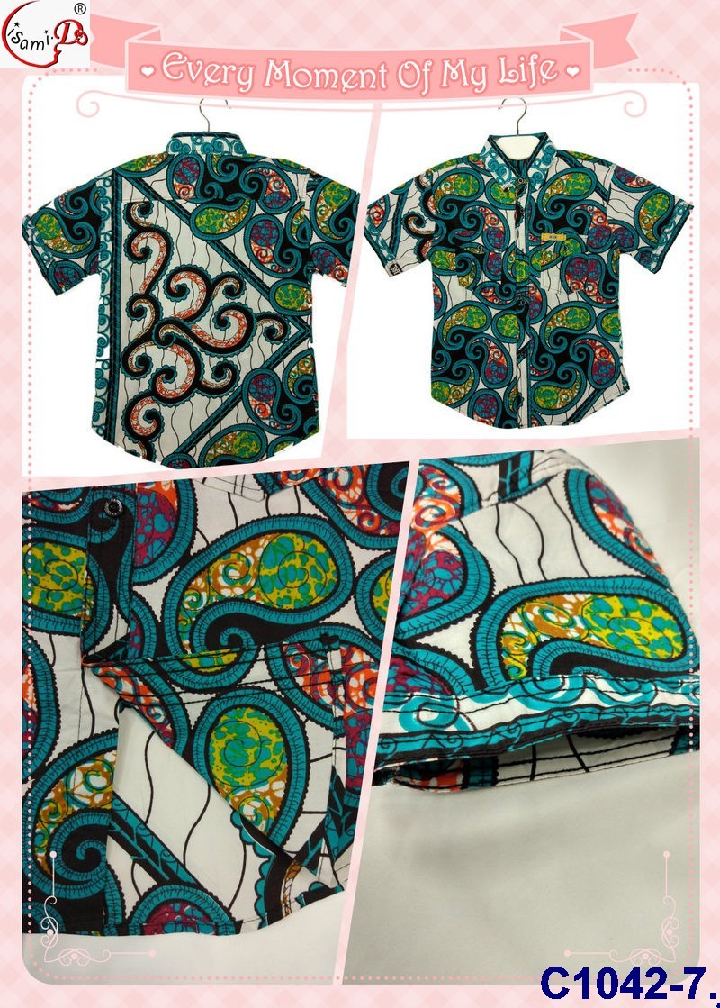 C1042月ベストセラー高品質カスタムプリントdashikiシャツ簡単洗浄緩い柔らかい快適なワックス布用子供仕入れ・メーカー・工場