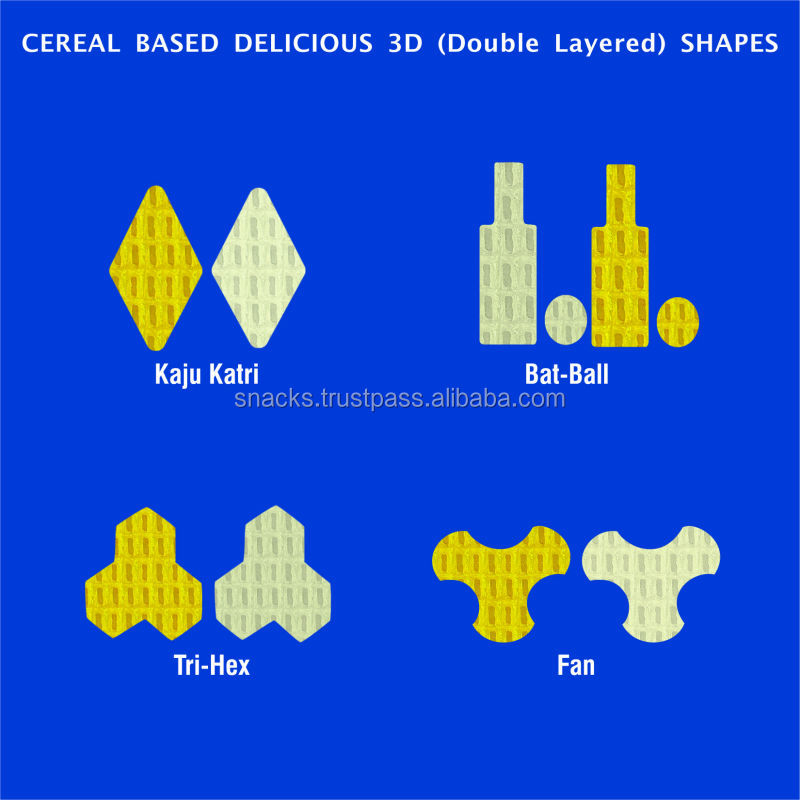 Best Quality Cereal Based Double Layered Snacks Pellets