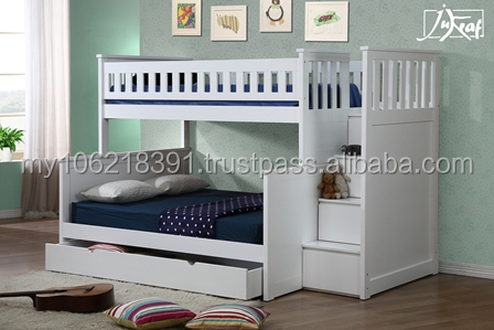 子供の寝室の家具、 白( シングルベッド、 の引き出しの胸、 ベッドサイドテーブル)仕入れ・メーカー・工場