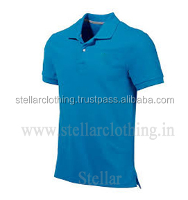 65% polyester 35% Cotton Polo T-shirt - Blue.jpg